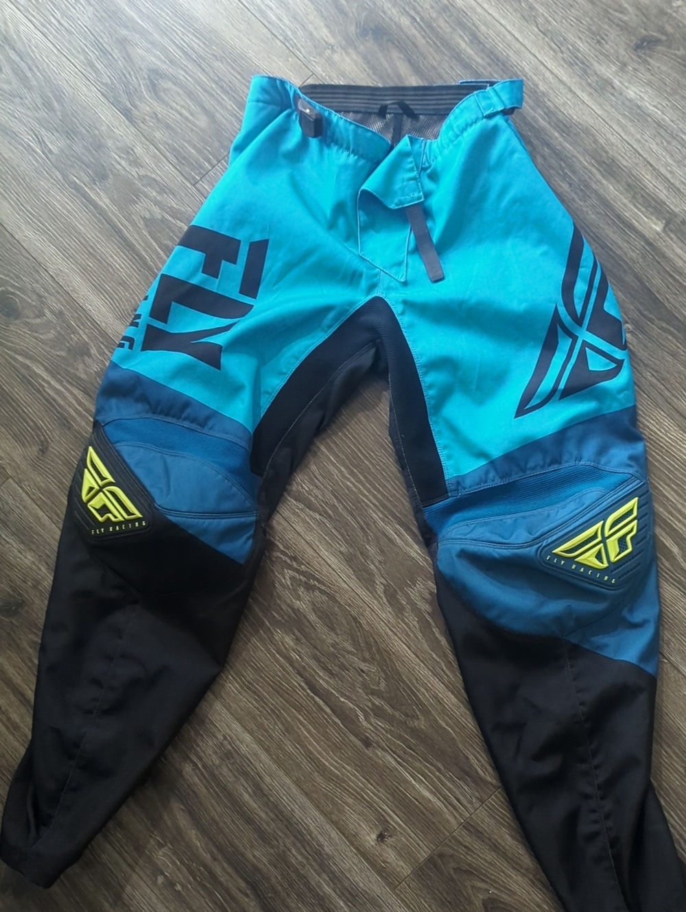 Fly Racing Men’s Teal and Black Motocross Pants